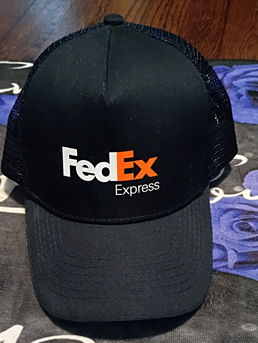 FedEx Express Blue, Orange, Purple, & White Logo Trucker Hat